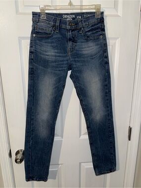 Men’s Levi 216 Skinny Jeans - Dark Blue Wash 28x30
